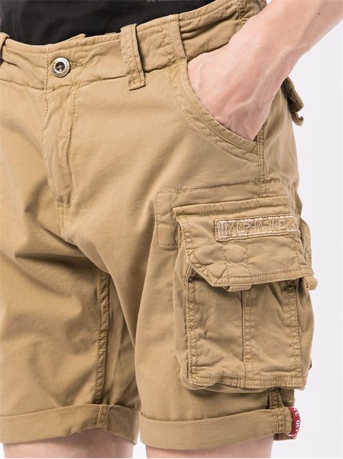 Pantalone cargo uomo Alpha Industries kaki con patch Alpha Industries | 17620313